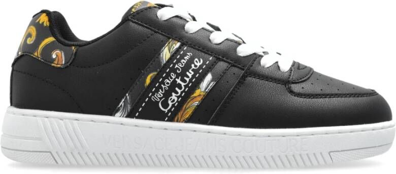 Versace Jeans Couture Sneakers met barokprint Black Dames