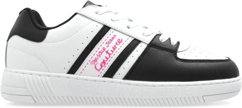 Versace Jeans Couture Sneakers met bedrukt logo White Dames