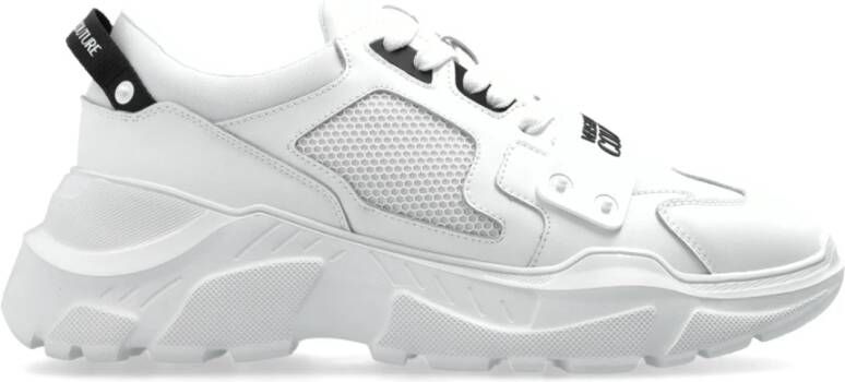 Versace Jeans Couture Sneakers met bedrukt logo White Heren