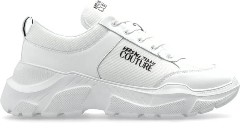 Versace Jeans Couture Sneakers met bedrukt logo White Heren