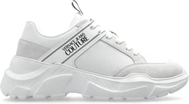 Versace Jeans Couture Sneakers met bedrukt logo White Heren