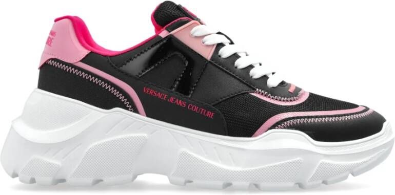 Versace Jeans Couture Sneakers met logo Black Dames