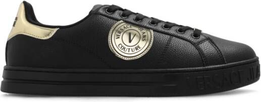 Versace Jeans Couture Sneakers met logo Black Heren