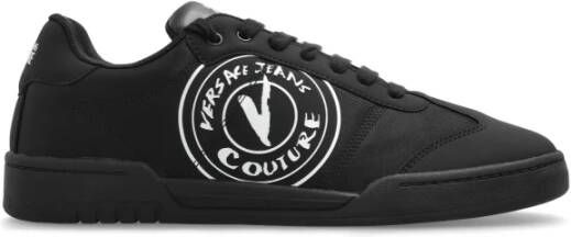 Versace Jeans Couture Sneakers met logo Black Heren