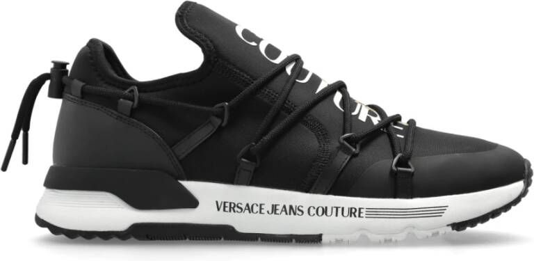 Versace Jeans Couture Sneakers met logo Black Heren