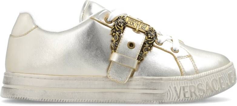 Versace Jeans Couture Sneakers met logo Yellow Dames