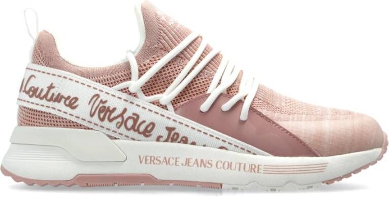 Versace Jeans Couture Sneakers met logo Pink Dames