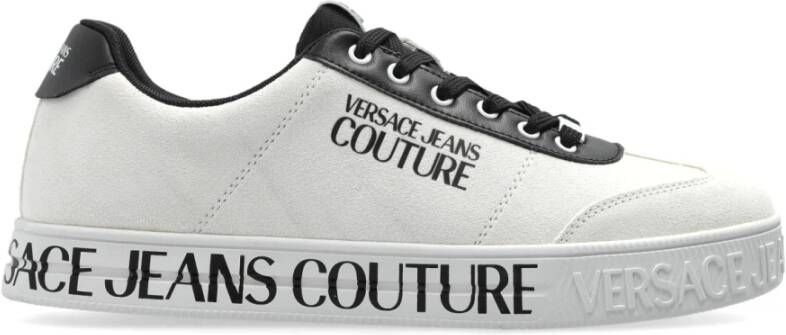 Versace Jeans Couture Sneakers met logo White Heren