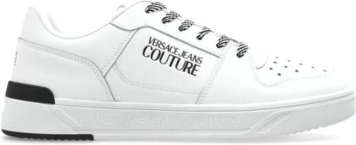 Versace Jeans Couture Sneakers met logo White Heren