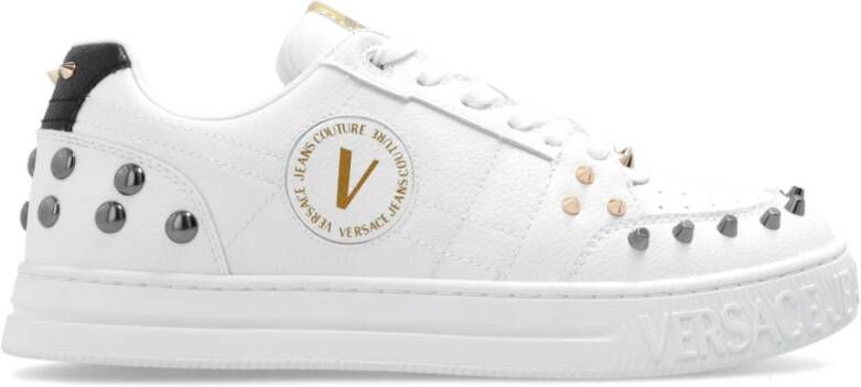 Versace Jeans Couture Witte Sneakers voor Vrouwen Aw23 White Dames