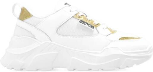 Versace Jeans Couture Witte Leren en Stoffen Sneakers White Dames - Foto 2