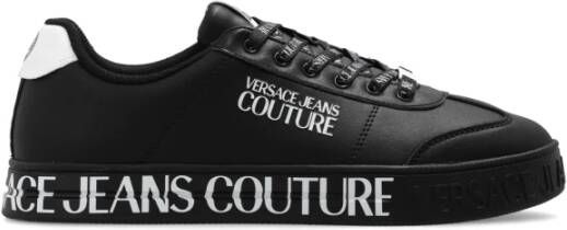 Versace Jeans Couture Sneakers met logo Zwart Heren