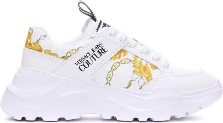 Versace Jeans Couture Stijlvolle Sneakers voor Heren White Heren