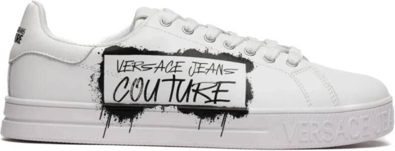 Versace Jeans Couture Witte Sneakers voor Mannen Aw24 White Heren