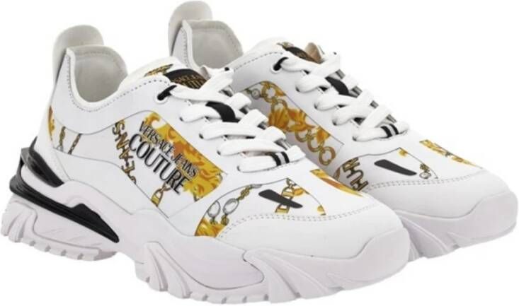 Versace Jeans Couture Witte Sneakers voor Mannen Aw24 White Heren