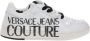 Versace Jeans Couture Witte leren sneakers met lak effect White Heren - Thumbnail 1