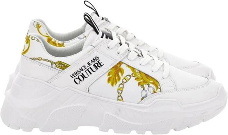 Versace Jeans Couture Stijlvolle Sneakers voor Heren White Heren