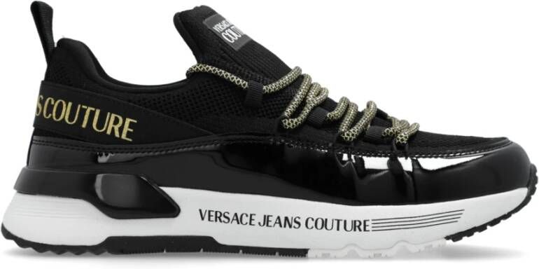 Versace Jeans Couture Sportschoenen met logo Black Dames