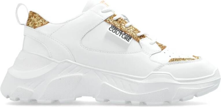 Versace Jeans Couture Sportschoenen met logo White Dames