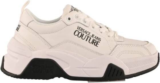 Versace Jeans Couture Stijlvolle Sneakers voor Mannen en Vrouwen White Dames