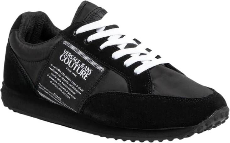 Versace Jeans Couture Stijlvolle herensneakers Black Heren