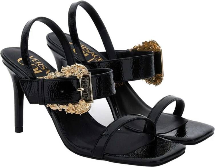 Versace Jeans Couture Stijlvolle Sandalen Black Dames