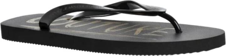 Versace Jeans Couture Stijlvolle Slippers voor de Zomer Black Heren