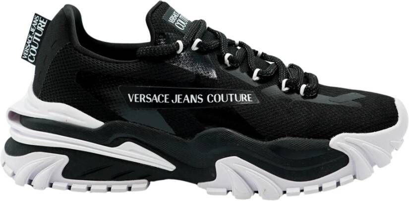 Versace Jeans Couture Stijlvolle Sneakers voor Mannen en Vrouwen Black Heren