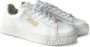 Versace Witte Leren Sneakers met Gouden Logo White Dames - Thumbnail 1