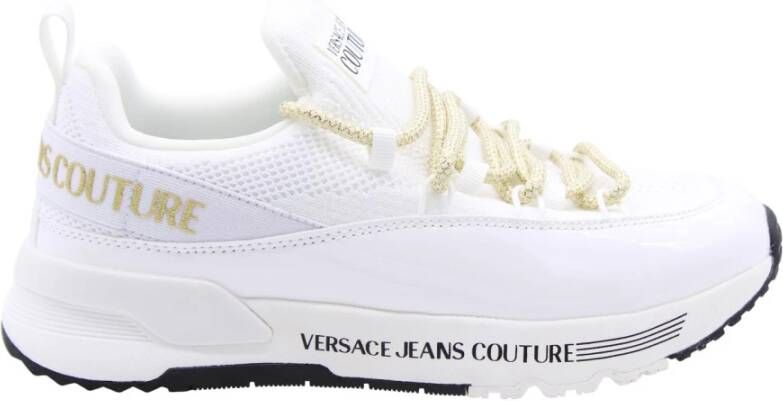 Versace Jeans Couture Stijlvolle Vanpelt Sneaker voor Mannen White Dames