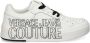 Versace Jeans Couture Witte Leren Sneakers met Logo Print White Heren - Thumbnail 1