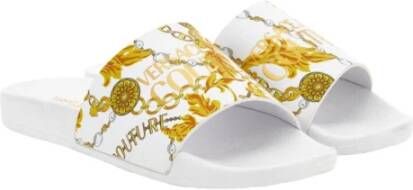 Versace Jeans Couture Witte Sandalen Stijlvol Model White Heren