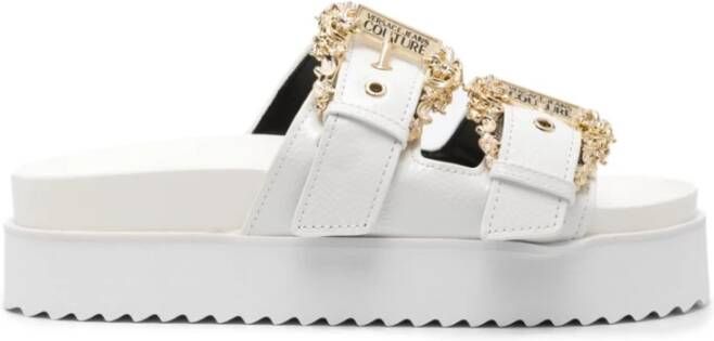 Versace Jeans Couture Arizona Witte Slippers Vrouwen Volwassen White Dames