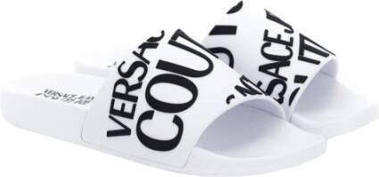 Versace Jeans Couture Witte Sandalen voor Stijlvolle Look White Dames