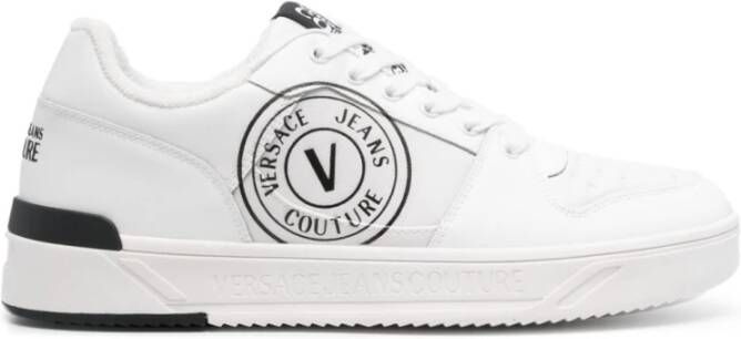 Versace Jeans Couture Witte Sneakers met Logo Patch White Heren