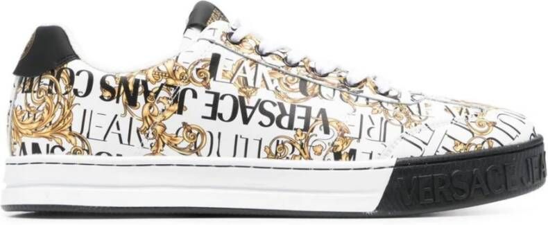 Versace Jeans Couture Logo Couture All Over Sneakers White Heren