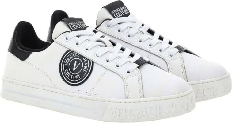 Versace Jeans Couture Witte Sneakers voor een Stijlvolle Look White Heren