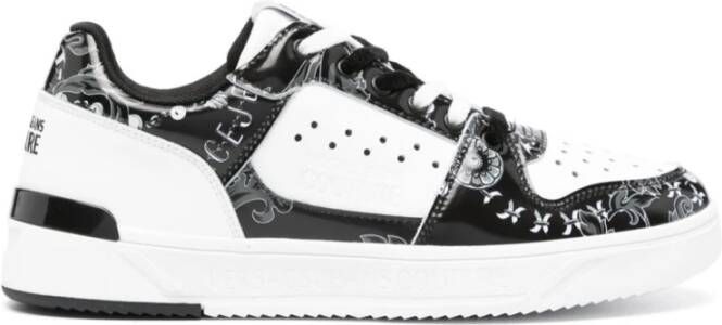 Versace Jeans Couture Chain Couture Leren Sneakers White Heren