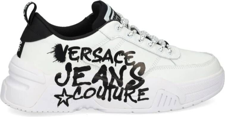 Versace Jeans Couture Witte Sneakers voor Mannen Aw24 White Heren