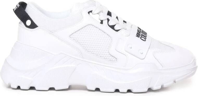 Versace Jeans Couture Witte Sneakers voor Mannen White Heren