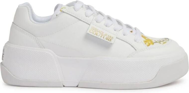 Versace Jeans Couture Witte Sneakers voor Vrouwen Aw24 White Dames