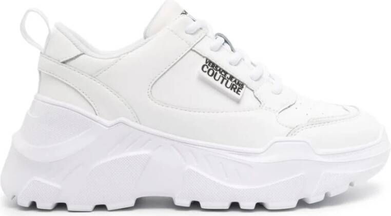 Versace Jeans Couture Witte Speedtrack Sneakers White Dames