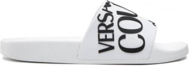 Versace Jeans Couture Witte Versace Slippers White Dames