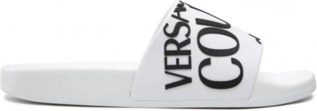 Versace Jeans Couture Witte Sandalen voor Stijlvolle Look White Dames