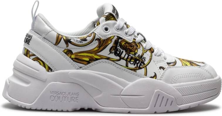 Versace Jeans Couture Women Shoes Sneakers 72Va3Sf4Zp091G03 Baroque White Meerkleurig Dames