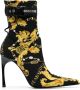 Versace Jeans Couture Zwarte Enkellaarsjes Elegante Trendy Stijl Multicolor Dames - Thumbnail 1