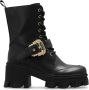 Versace Jeans Couture Zwarte Enkellaarsjes voor Vrouwen Black Dames - Thumbnail 20