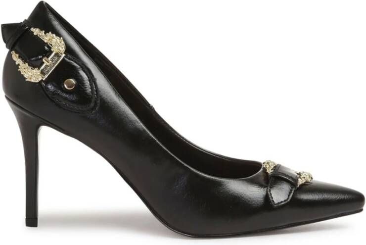 Versace Jeans Couture Zwarte Pumps voor Vrouwen Aw24 Black Dames