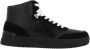 Versace Jeans Couture Zwarte leren hoge sneakers Black Dames - Thumbnail 1