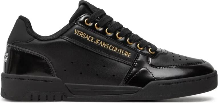 Versace Jeans Couture Zwarte Sneakers voor Mannen Aw24 Black Heren